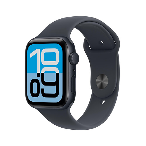 Apple Watch SE 3 GPS 44 mm Aluminium Minuit Bracelet Sport Minuit S/M