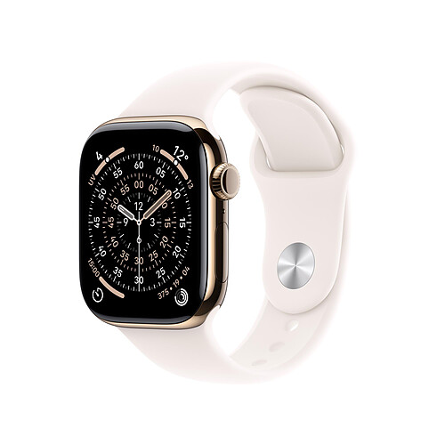 Apple Watch Series 11 GPS + Cellular 46 mm Titane Or Bracelet Sport Rose M/L