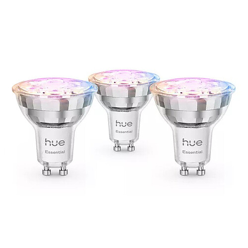 Philips Hue White and Color Ambiance Kit de démarrage Essential GU10 4.7W Bluetooth x 3
