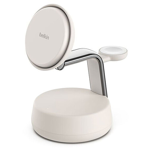 Belkin UltraCharge Pro Station de Recharge 3-en-1 avec Qi2 (Sable)