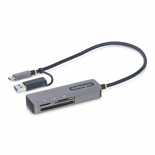 StarTech.com Lecteur de cartes mémoires USB/USB-C