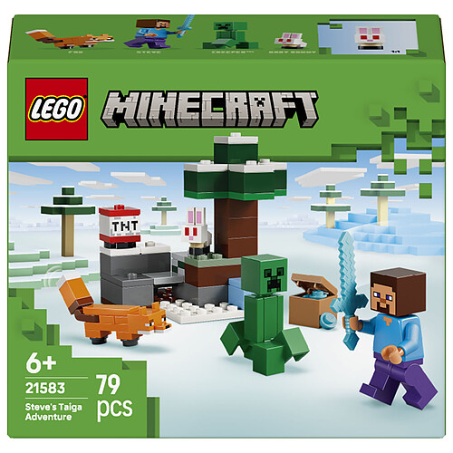 LEGO Minecraft 21583 Les Aventures de Steve dans la Taïga