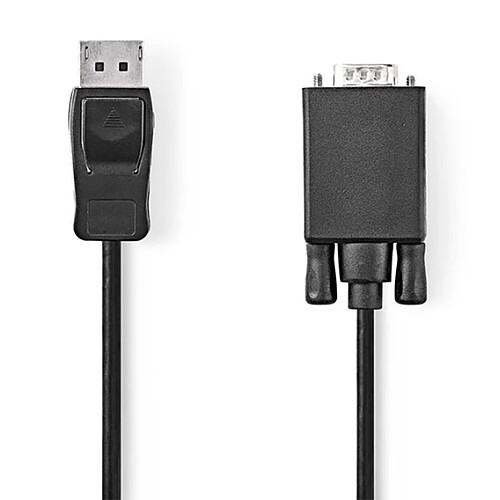 Nedis Adaptateur DisplayPort (M) vers VGA (M) (Noir)
