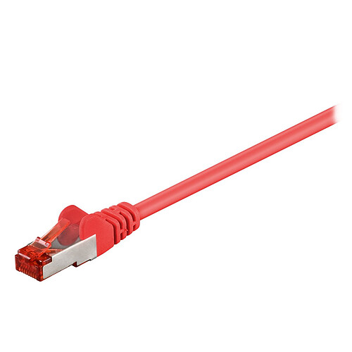 Goobay Câble Réseau RJ45 Cat 6 S/FTP 2 m (Rouge)