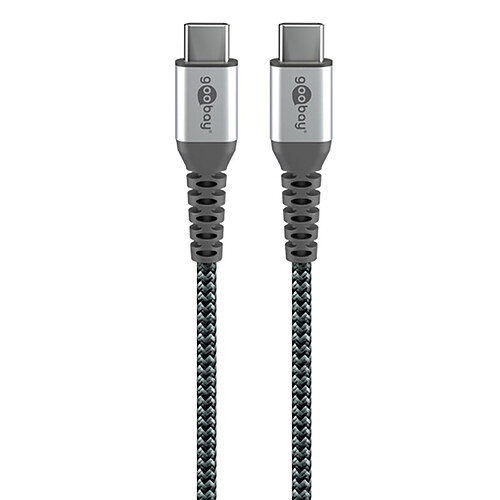 Goobay Câble SuperSoft Textile USB-C 2.0 (M/M) - 2 m