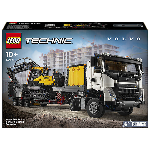 LEGO Technic 42175 Camion Volvo FMX et pelleteuse électrique EC230
