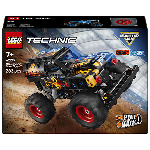LEGO Technic 42219 Monster Jam Grave Digger - Feu et Glace