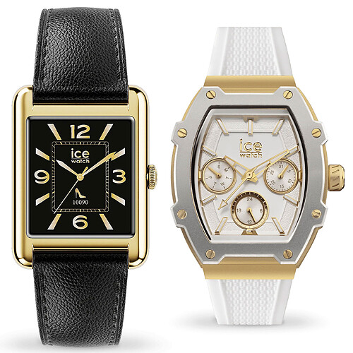 Ice Watch Ice Smart TKS 2.0 1.40 Or/Noir + Ice Boliday Blanc/Or OFFERTE !