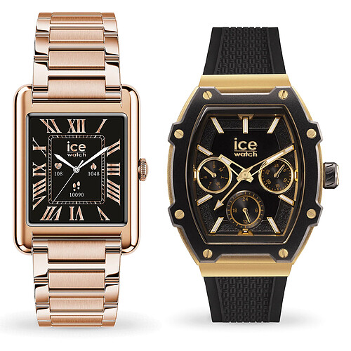 Ice Watch Ice Smart TKS 2.0 (Rose Or) + Ice Boliday Noir/Or OFFERTE !