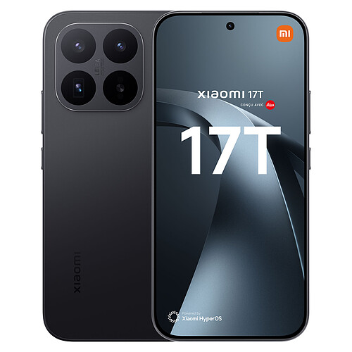 Xiaomi 17T Conçu avec Leica Noir (12 Go / 256 Go)