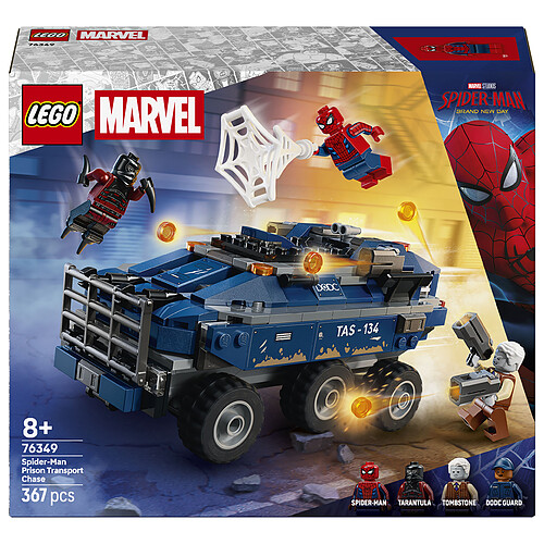 LEGO Marvel 76349 La Poursuite en Prison Mobile de Spider-Man