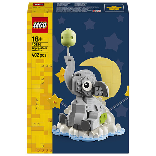 LEGO Icons 40814 Le Bébé Éléphant dans le Ciel