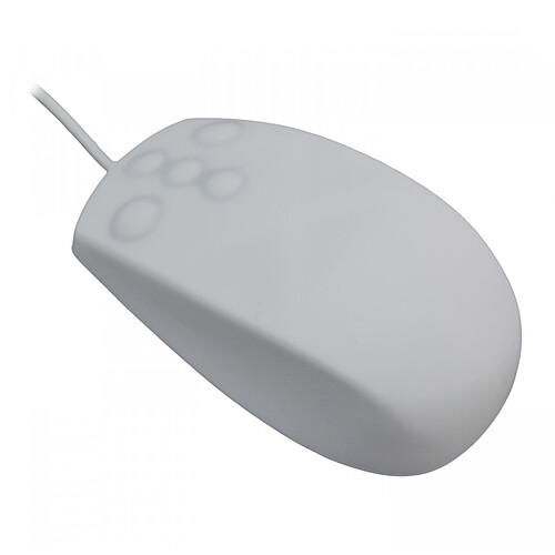 Souris optique silicone IP68 (Blanc)
