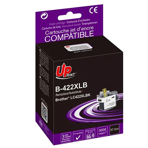 UPrint Cartouchecompatible Brother LC422XL (Noir)