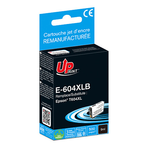 UPrint E-604XLB Cartouche compatible Epson T604XL (Noir)