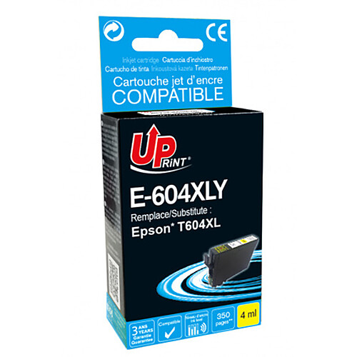 UPrint E-604XLY Cartouche compatible Epson T604XL (Jaune)