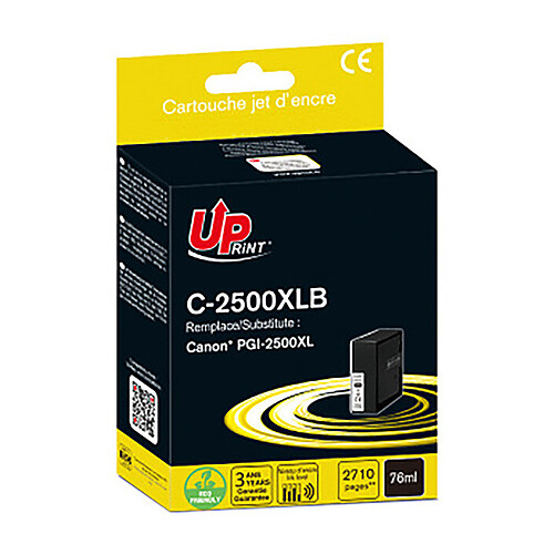 UPrint C-2500XLB Cartouche compatible Canon PGI-2500XL BK (Noir)