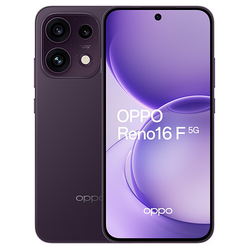 OPPO Reno16 F 5G Noir Violet (8 Go / 512 Go)
