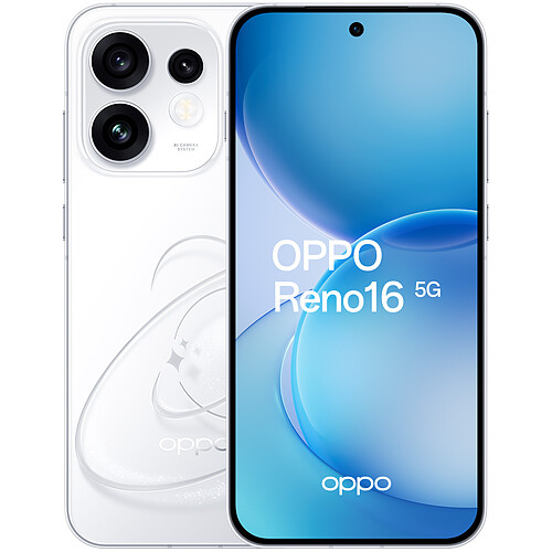 OPPO Reno16 5G Blanc Pop (8 Go / 512 Go)
