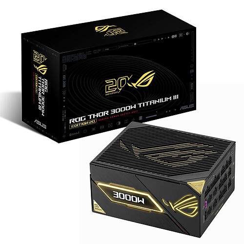ASUS ROG Thor 3000W Titanium III EDITION 20 (ROG Equalizer)