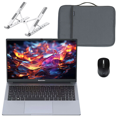 Blackview AceBook 6 R3 3300U 16/512 + Souris sans fil INOVU AT200M + Support pliable INOVU INSUTR16 + Housse INOVU Loop Move 16"