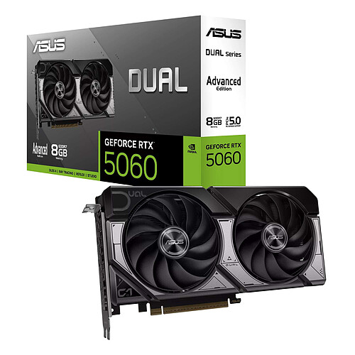 ASUS Dual GeForce RTX 5060 OC Edition Advanced 8GB