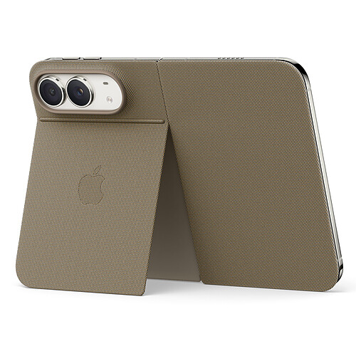 Apple Folio avec Support Taupe pour iPhone Duo