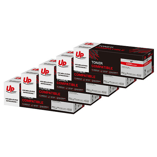 UPrint Pack de 5 toners compatibles HP 135X (W1350X) - Noir