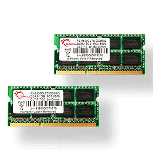 G.Skill SODIMM 8 Go (2x 4Go) DDR3 1066 MHz