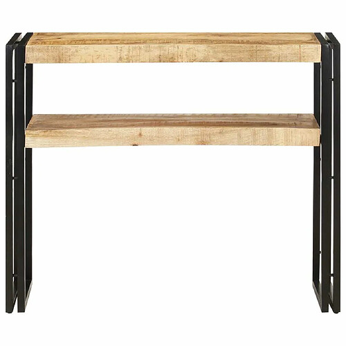 Maison Chic Table console | Meuble d'entrée | Table d'appoint 90x30x75 cm Bois de manguier brut -GKD58569