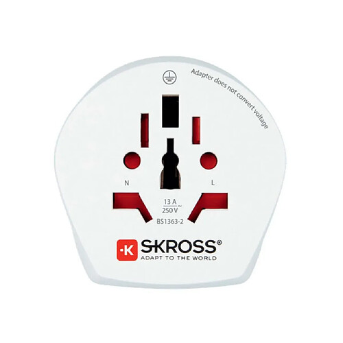 Skross Adaptateur de voyage Prise adaptateur universelle pour l'Italie