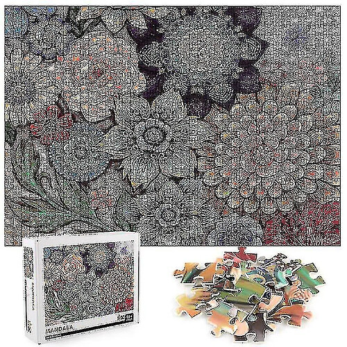 Universal 1000pcs Mandala Flower Jigsaw Diy Puzzle Toys Assemblage de décoration d'image