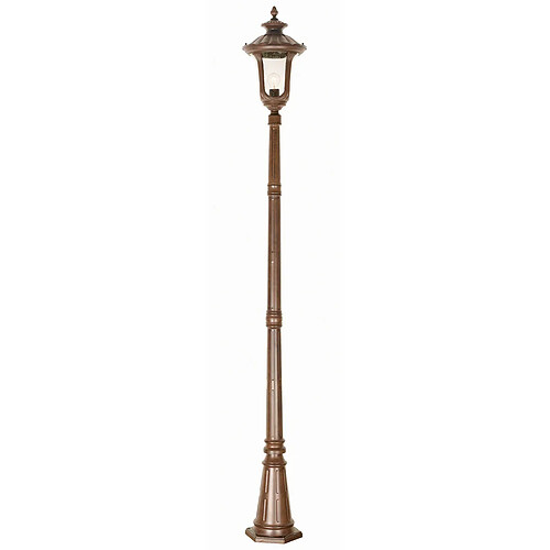 Elstead Lighting Lampadaire extérieur moyen 1 lumière patine bronze rouillé IP44, E27