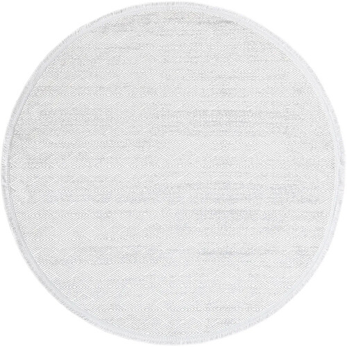 Hadorn Tapis 160x160 gris clair Davos Cilia