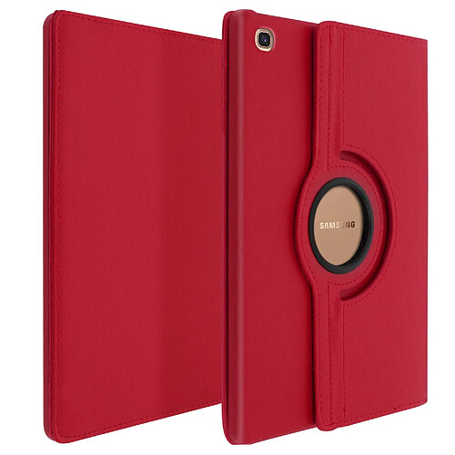 Avizar Étui Galaxy Tab S5e Protection Intégrale Fonction Support Rotative à 360° Rouge