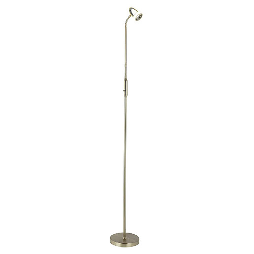 Globo Lighting Lampadaire LED design Rodrik - H. 162 cm - Argent mat