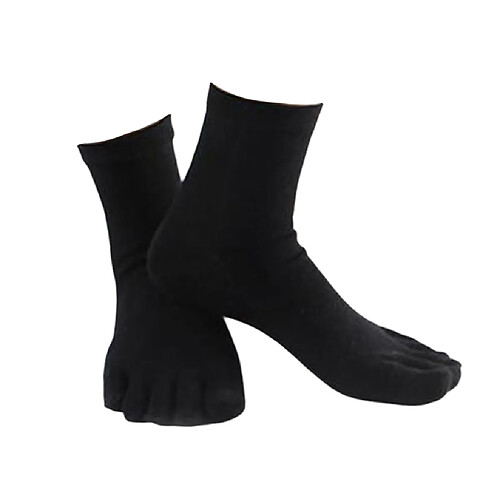 1 Paire De Chaussettes Confortables à Cinq Orteils En Coton Chaussettes Sport En Coton à Chaussettes Unis