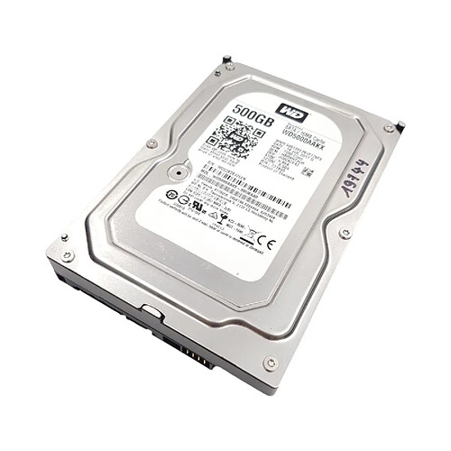 Disque Dur 500Go SATA 3.5 Western Digital WD5000AAKX-00U6AA0 7200rpm 16Mo · Reconditionné