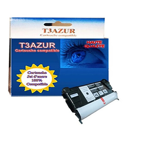 T3Azur Toner Lexmark C524n / C524tn Noir - Compatible - 4 000 pages