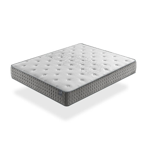 Dormalit Matelas ressorts ensaches 160X200 SFERA, Epaisseur 25 CM, Multicouche, antistress, ergonomique et respirant. Fermete 3/5 Moyenne