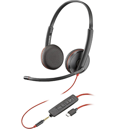 POLY Blackwire C3225 Stereo USB-C Headset