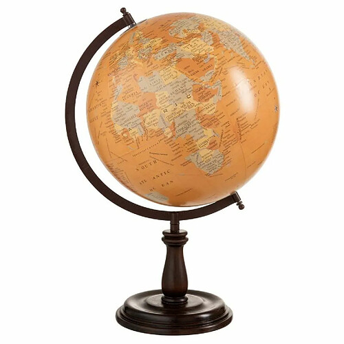 Paris Prix Globe Terrestre sur Pied Bois Iconic 52cm Naturel