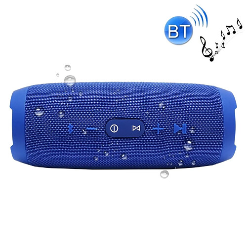 Wewoo Enceinte Bluetooth étanche bleu Haut-Parleur Stéréo Imperméable à l'Eau, avec Micro Intégré, Appels Mains Libres et Carte TF & AUX IN & Power Bank, Distance Bluetooth: 10m