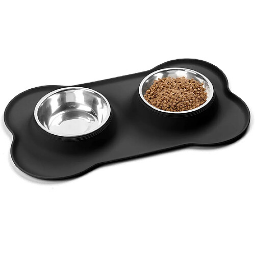 Universal Coussin en silicone résistant au sable pour bol à chiens en acier inoxydable durable Nourriture pour animaux de compagnie Nourriture pour chiens de compagnie Chats |