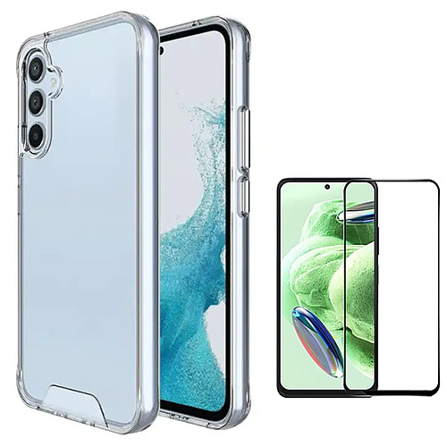 Kit Étui SuperProtectAnti-Shock + Film Verre Trempé de la Étui Complète 5D Phonecare pour Samsung Galaxy S23 FE - Transparent