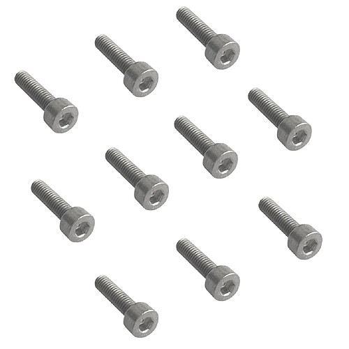 10pcs Boulons à Tête M4x12 DIN912 De Titane Hexagonal à Tête Cylindrique Durables Vis