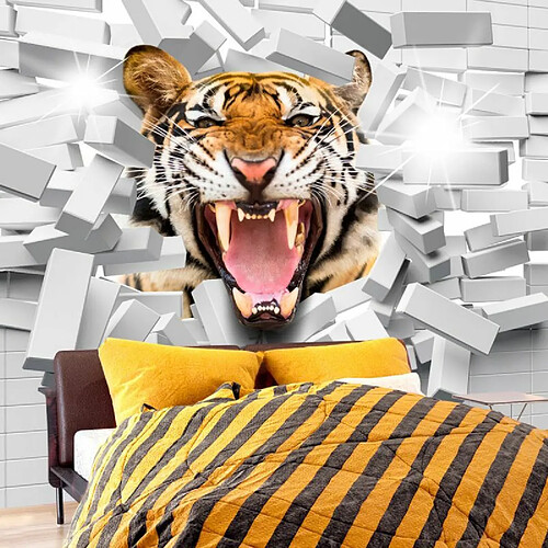 Paris Prix Papier Peint Tiger Jump 70 x 100 cm