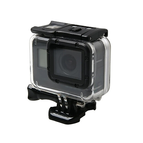 Wewoo Pour GoPro HERO6 / 5 boîtier étanche de protection + couvercle arrière creux avec boucle de base de montage et vis