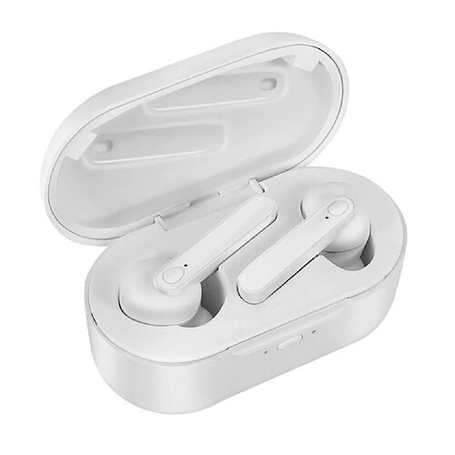 Universal Casque bluetooth sans fil bluetooth 5.0 stéréo étanche mini casque tws avec 2000mah power bank binaural hd call blanc