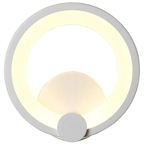 Universal Applique LED créative chambre chevet acrylique salon balcon escalier couloir couloir allée lumière décorative (blanc chaud)